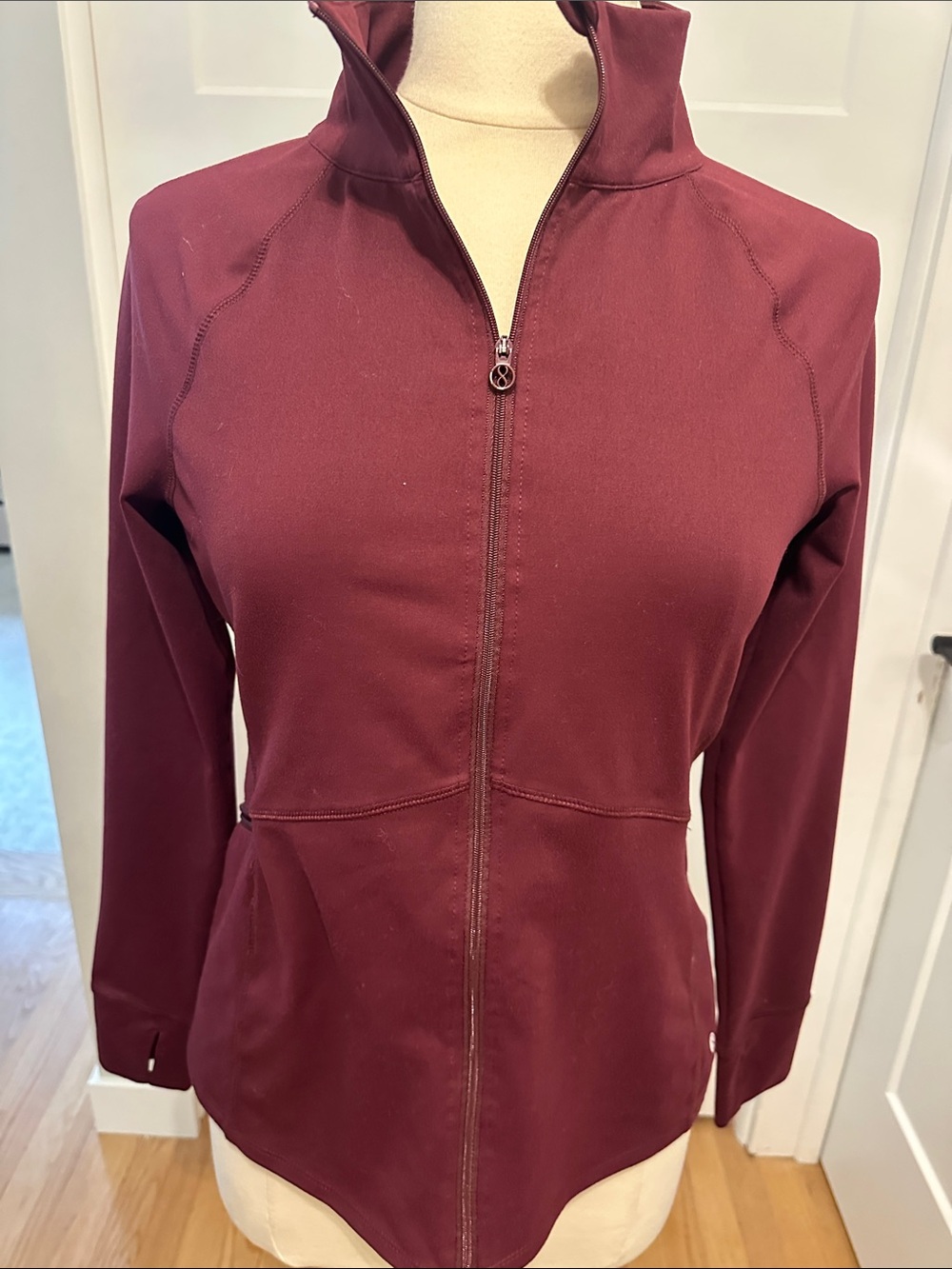 Layer 8 Women's Wine Full-Zip Utility Jacket